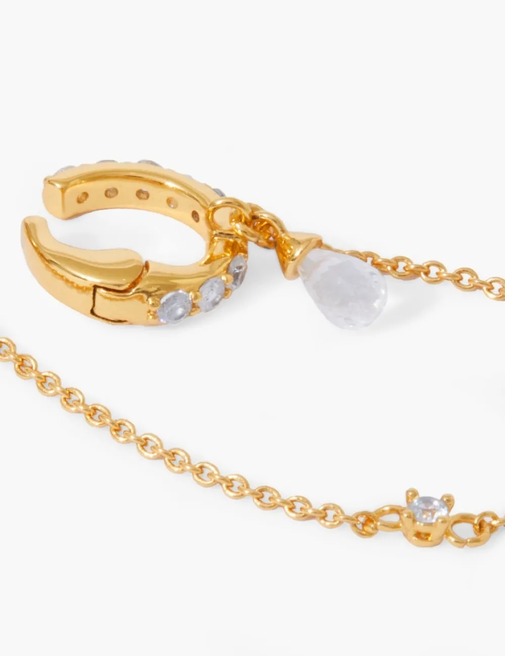 ZIMMERMANN Austral Draped Huggie-Women Jewellery