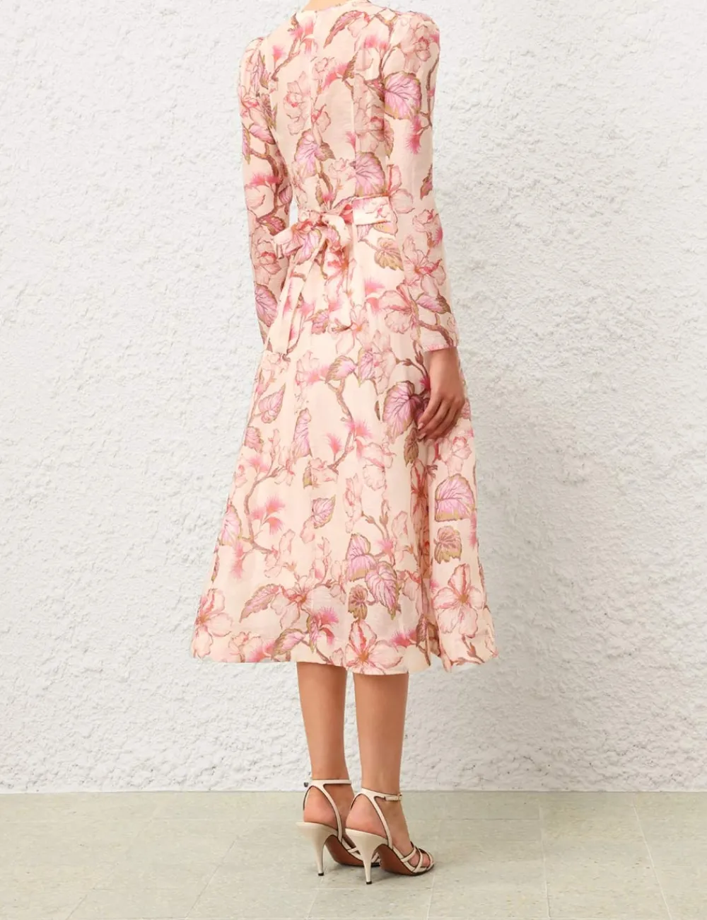 ZIMMERMANN Matchmaker Floral Midi Dress-Women Dresses