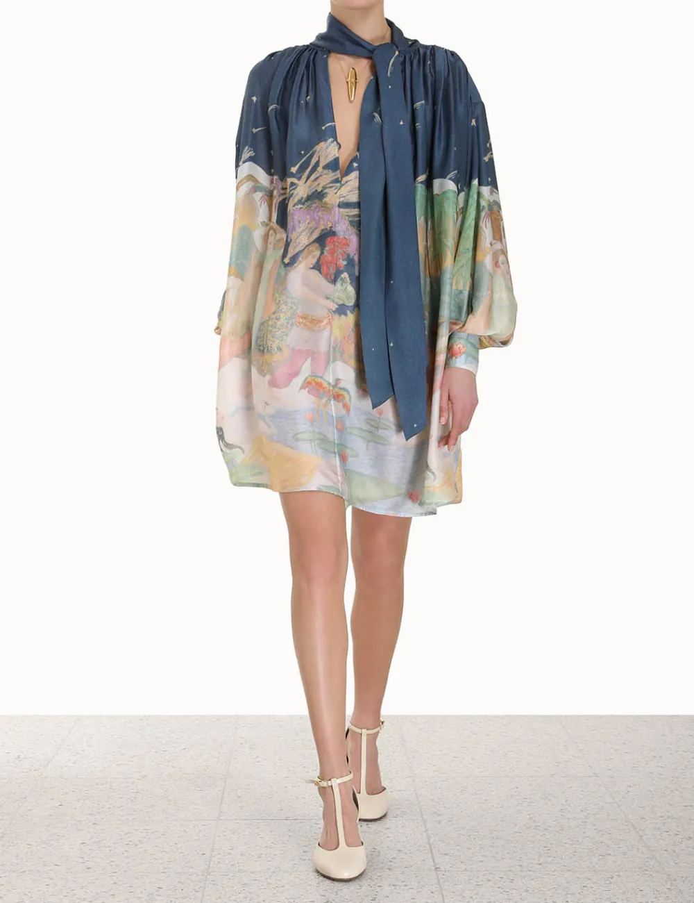 ZIMMERMANN Lyrical Barrel Mini Dress-Women Luminosity