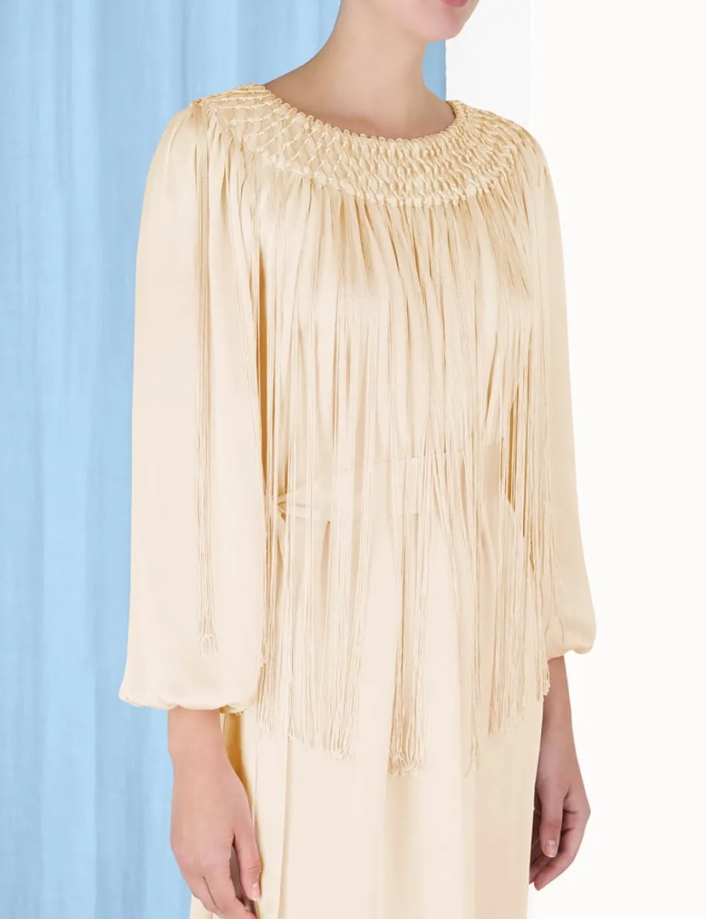 ZIMMERMANN Lyrical Fringe Midi Dress-Women Clothing