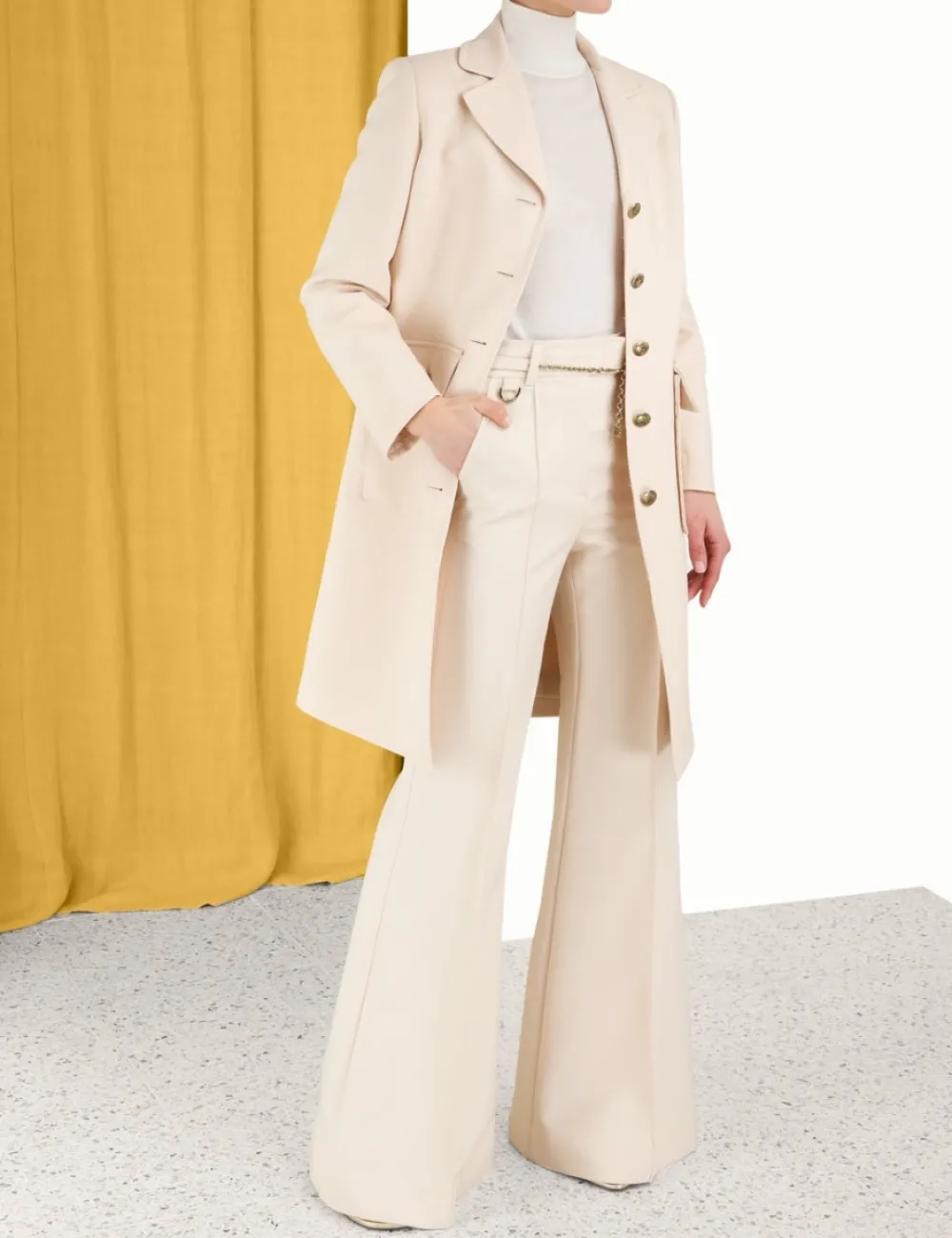 ZIMMERMANN Lyrical Patch Pocket Coat-Women Clothing