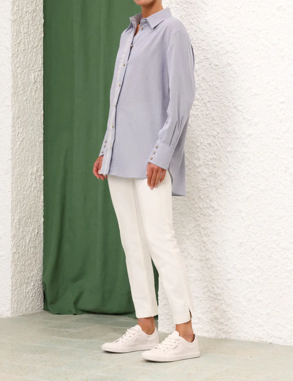 ZIMMERMANN Matchmaker Embroidered Shirt-Women Tops