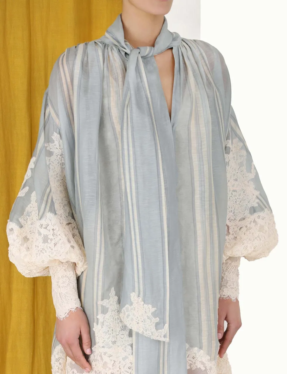 ZIMMERMANN Lyrical Lace Edge Tie Mini-Women Clothing