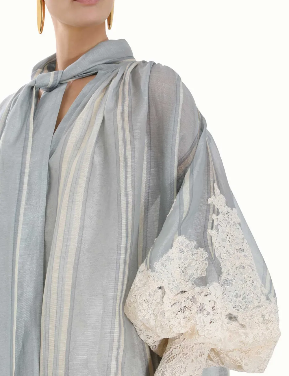 ZIMMERMANN Lyrical Lace Edge Tie Mini-Women Clothing