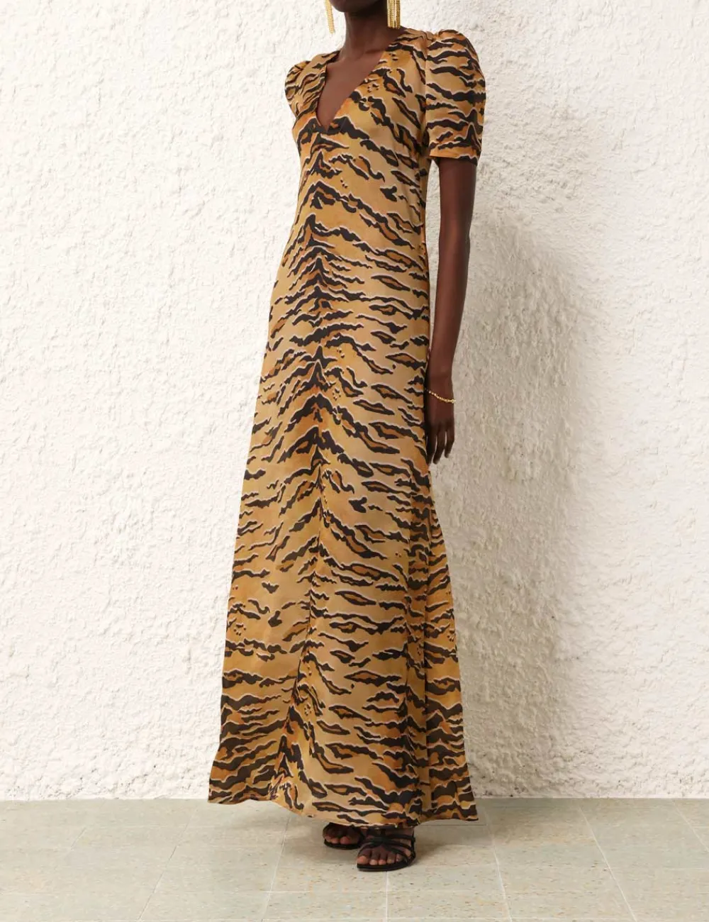 ZIMMERMANN Matchmaker Short Sleeve Maxi-Women Clothing