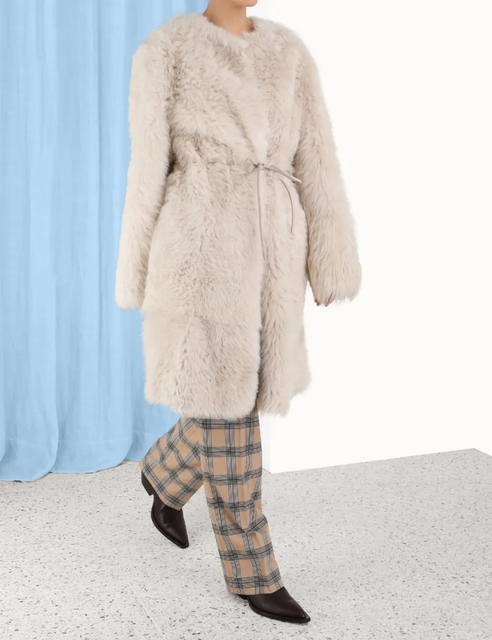 ZIMMERMANN Luminosity Shearling Coat-Women Jackets & Coats