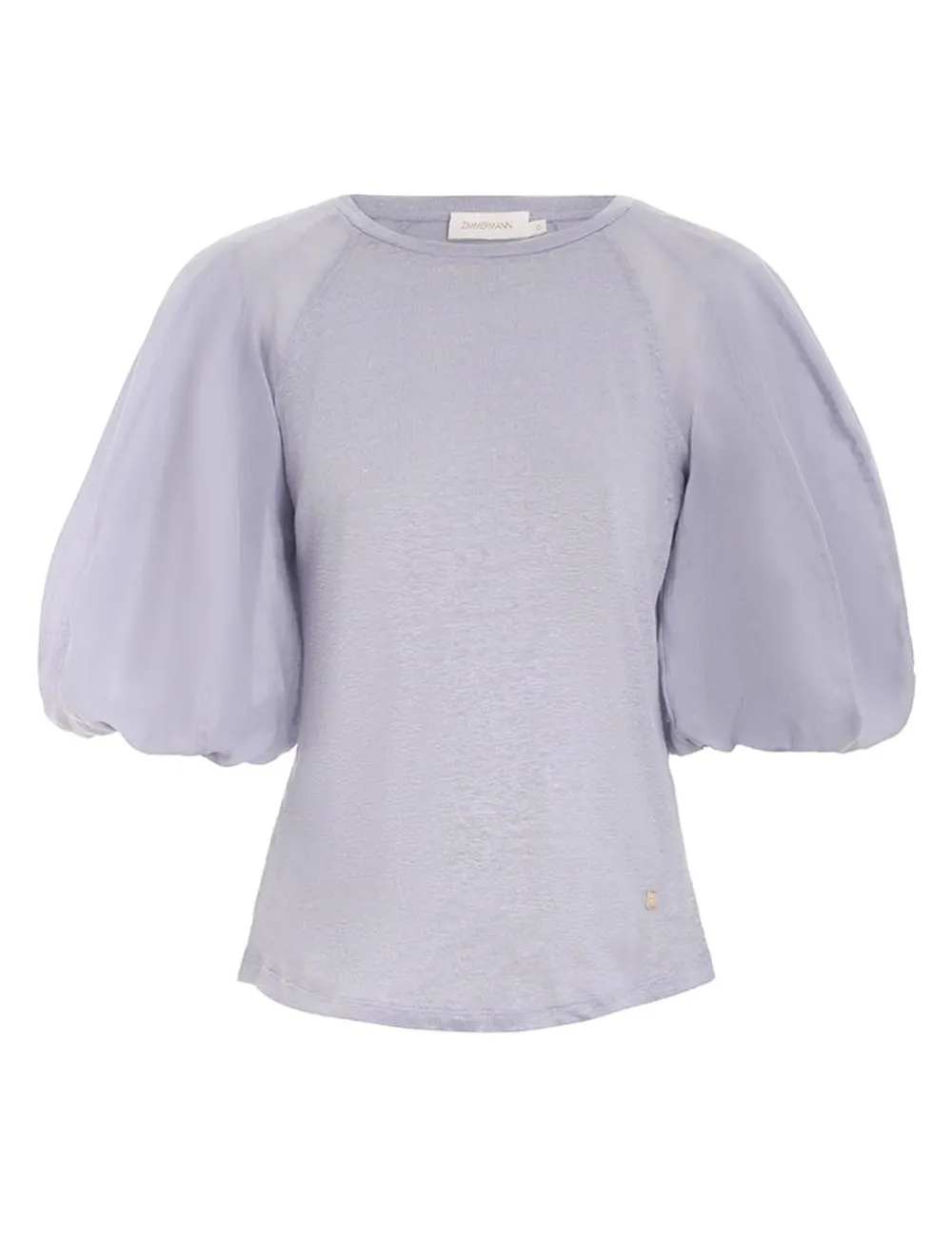 ZIMMERMANN Lantern Sleeve Tee-Women Tops