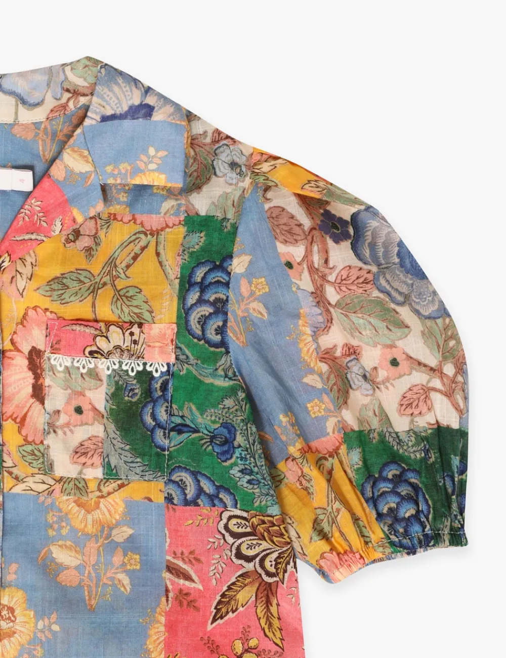 ZIMMERMANN Junie Puff Sleeve Shirt-Women Clothing