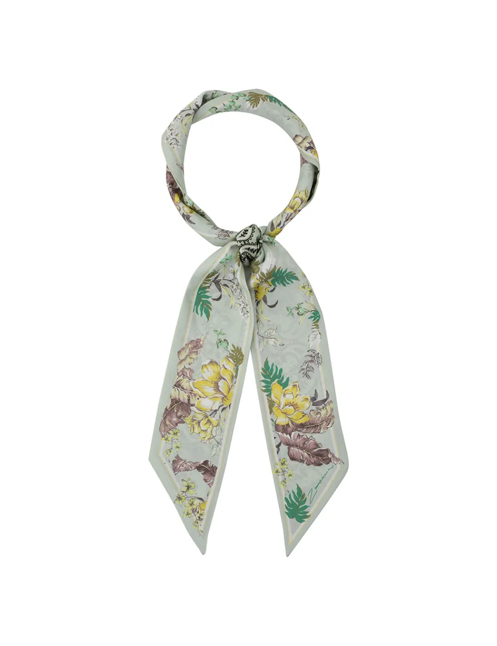 ZIMMERMANN Printed Silk Ribbon Scarf-Women Scarves