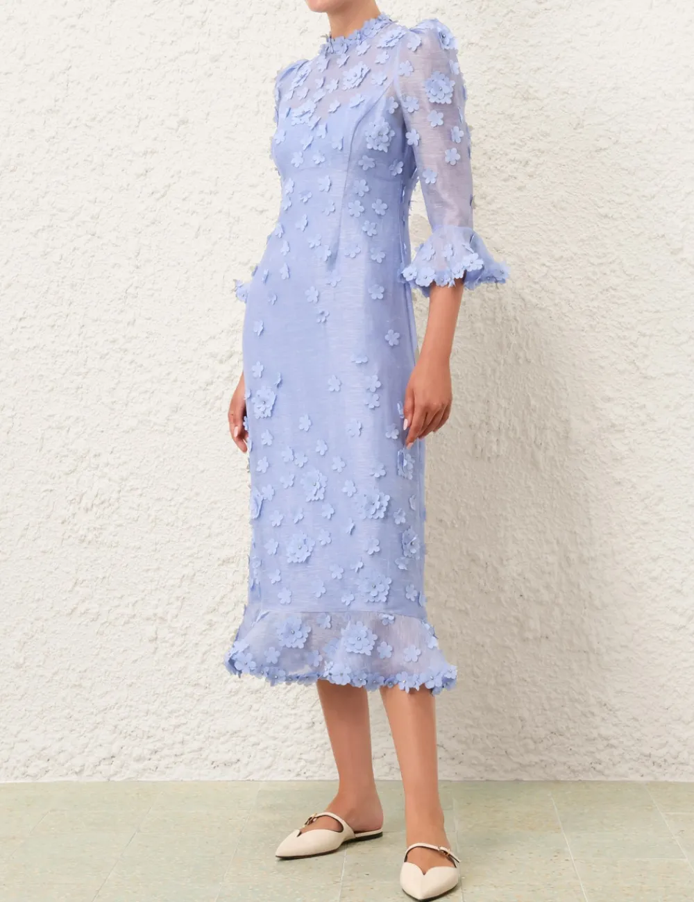 ZIMMERMANN Matchmaker Lift Off Midi-Women Dresses