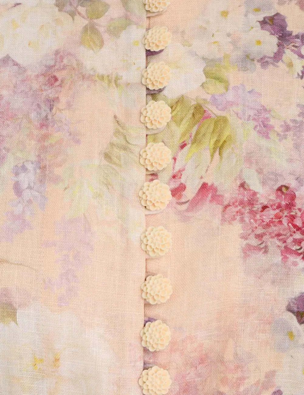 ZIMMERMANN Lyrical Buttoned Midi Dress-Women Clothing