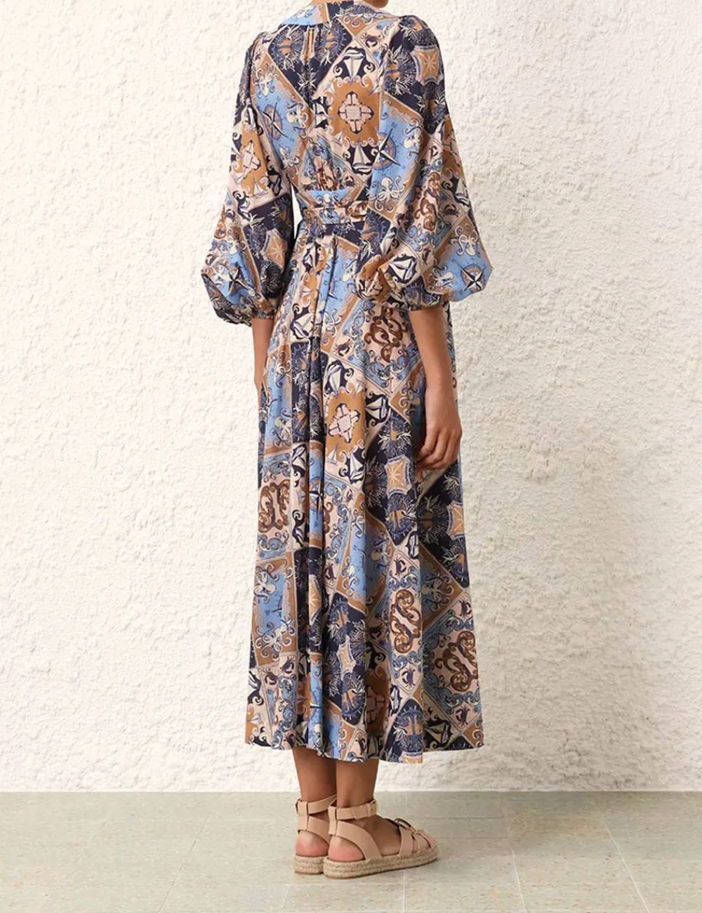 ZIMMERMANN Alight Wrap Midi Dress-Women Dresses & Coverups