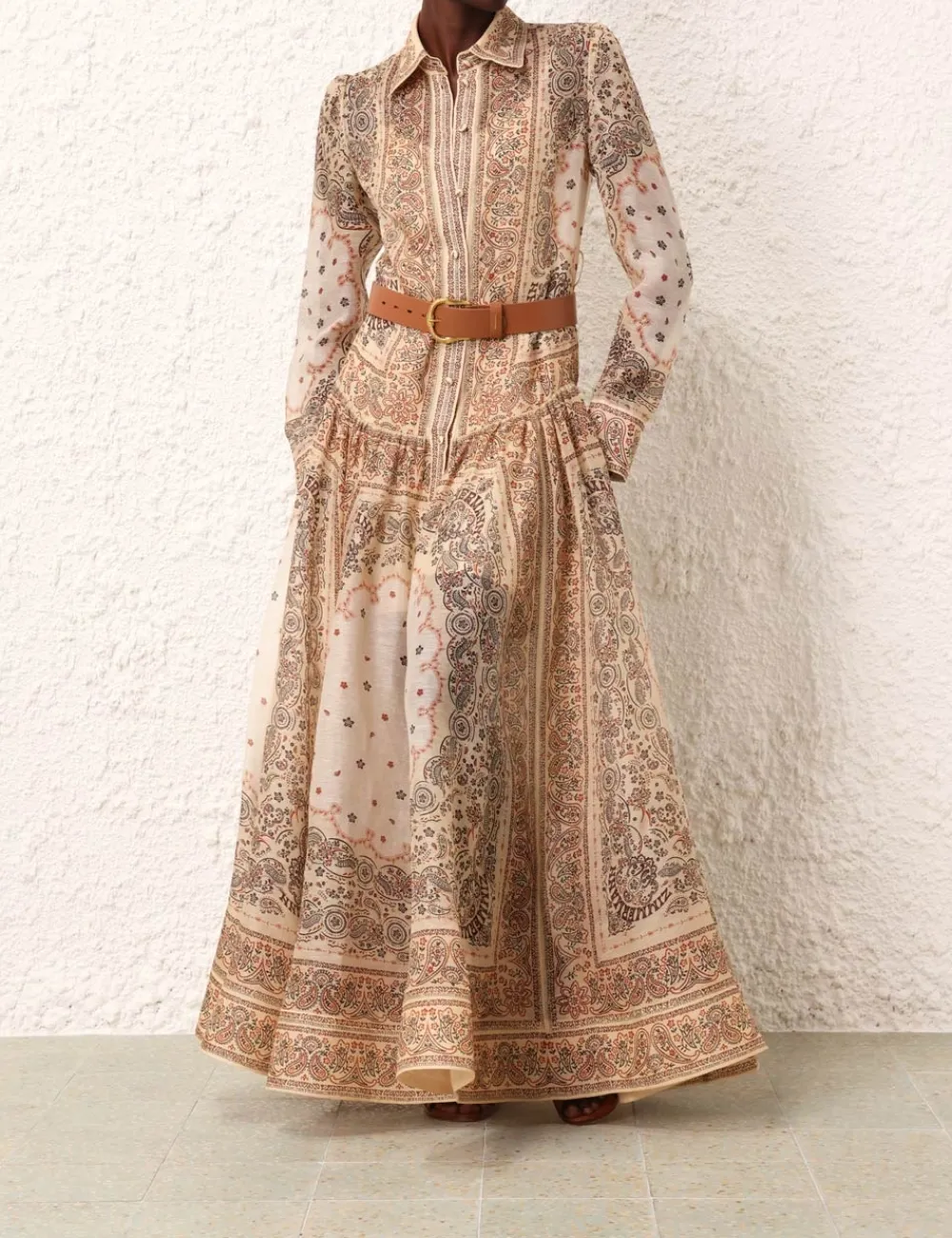 ZIMMERMANN Matchmaker Shirt Dress-Women Clothing