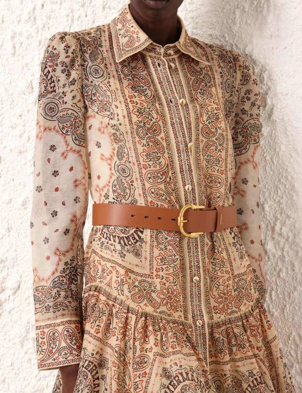 ZIMMERMANN Matchmaker Shirt Dress-Women Clothing