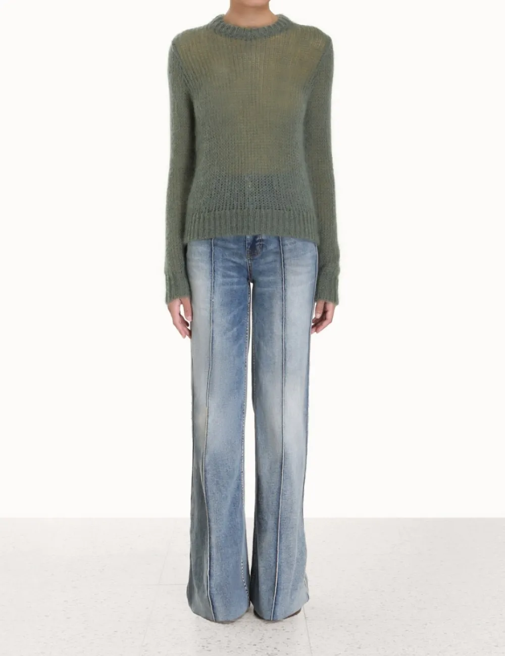 ZIMMERMANN Luminosity Crew Neck Sweater-Women Clothing